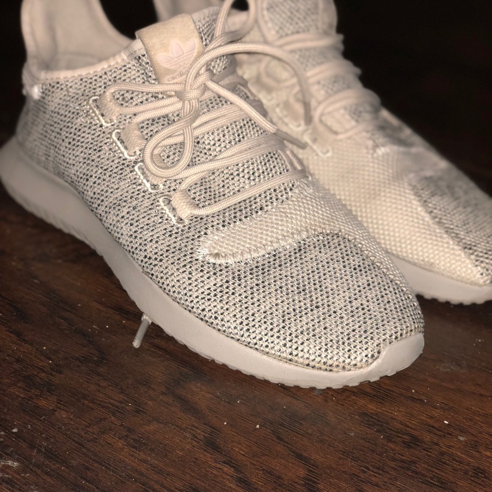 Addidas khaki tubular athletic shoes